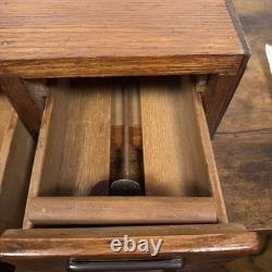 Antique Globe Wernicke Police Library Card Catalog File Cabinet 2 drawer RARE