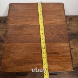 Antique Globe Wernicke Police Library Card Catalog File Cabinet 2 drawer RARE