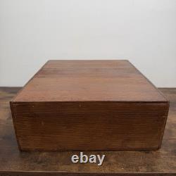 Antique Globe Wernicke Police Library Card Catalog File Cabinet 2 drawer RARE