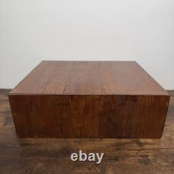 Antique Globe Wernicke Police Library Card Catalog File Cabinet 2 drawer RARE