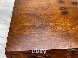 Antique Globe Wernicke Quartersawn Oak 2-Drawer Card Catalog Library Cabinet