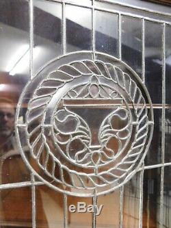 Antique Hale & Kilburn Aesthetic Movement Mahogany Leaded Glass Door Bookcase