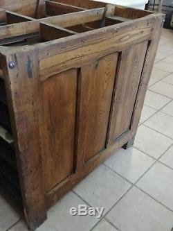 Antique Hamilton Manufacturing Printers Cabinet. With Granite Top