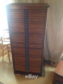 Antique Hamilton Printers Cabinet Early 1900's