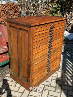 Antique Hamilton Printers Type Cabinet Huge. 20 drawers. Restored