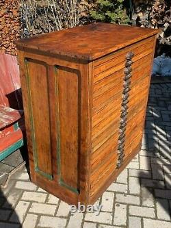 Antique Hamilton Printers Type Cabinet Huge. 20 drawers. Restored