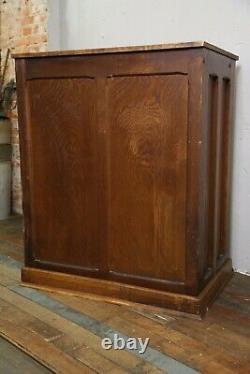 Antique Hamilton typeset printers cabinet 24 drawer apothecary oak wood cabinet