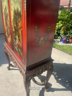 Antique Hand Painted Italian Drinks Cupboard