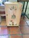 Antique Hand Painted Footed Medicine Cabinet 26 T