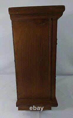 Antique Handmade Pine Wood Wall Hanging Cupboard Spice Cabinet 16 In X 13 In