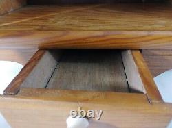 Antique Handmade Pine Wood Wall Hanging Cupboard Spice Cabinet 16 In X 13 In