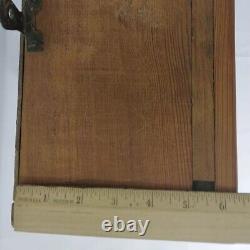 Antique Handmade Pine Wood Wall Hanging Cupboard Spice Cabinet 16 In X 13 In