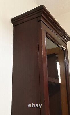 Antique Hanging Cupboard Curio/ Display Cabinet with Four Shelves