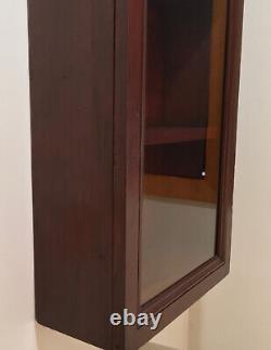 Antique Hanging Cupboard Curio/ Display Cabinet with Four Shelves