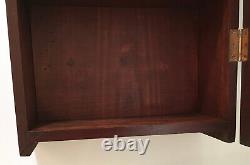 Antique Hanging Cupboard Curio/ Display Cabinet with Four Shelves