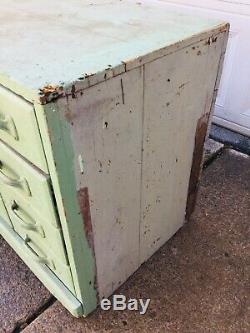 Antique Hardwood Cabinet With 20 Drawers Apothecary Hardware Store 5' x 24 x 18