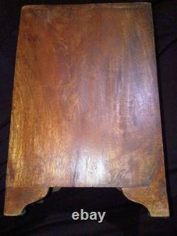 Antique Hindu Asian 8 Drawer Solid Wood Metal Jewelry Spice Organizer RARE