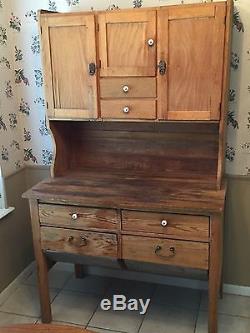 Antique Hoosier Cabinet / Baker's Bench Two Piece
