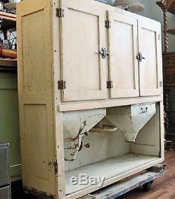 Antique Hoosier Cabinet Top with Flour Sugar Bin Sifter WILL SHIP