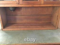 Antique Hoosier Cabinet With Flour Bin, Sifter, Bread Board, Work Space, & More