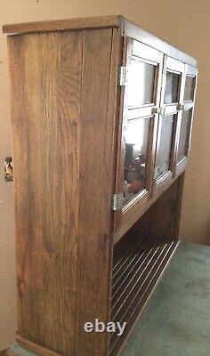 Antique Hoosier Cabinet With Flour Bin, Sifter, Bread Board, Work Space, & More