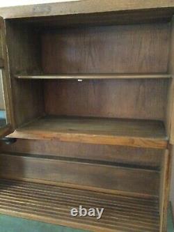 Antique Hoosier Cabinet With Flour Bin, Sifter, Bread Board, Work Space, & More