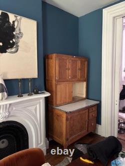 Antique Hoosier Hutch Enamel Top, Flour Bin, Storage Brooklyn, NY