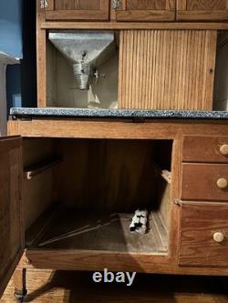 Antique Hoosier Hutch Enamel Top, Flour Bin, Storage Brooklyn, NY