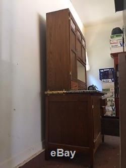 Antique Hoosier Kitchen Cabinet Cupboard Furniture
