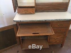 Antique Hoosier Kitchen Cabinet Cupboard Furniture