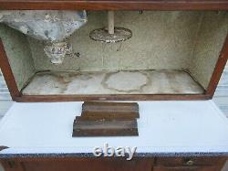 Antique Hoosier Kitchen Cupboard Cabinet For Restoration Work Parts Or As Is