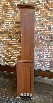 Antique Hutch Buffet China Cabinet Cupboard Oak Wood Original Vtg Hoosier Style