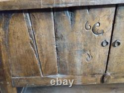 Antique Hutch Cabinet Movie Prop Planet of the Apes Distressed Furniture Fantasy