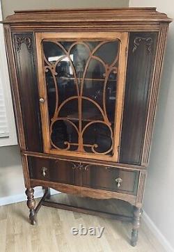 Antique Hutch, Vintage China Cabinet, Farmhouse Cabinet Early 1900s