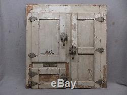 Antique Ice Box Front Medicine Nickel Brass Hinges Shabby Cabinet Chic 499-17R