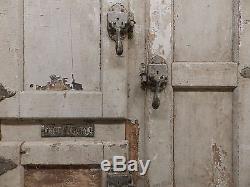 Antique Ice Box Front Medicine Nickel Brass Hinges Shabby Cabinet Chic 499-17R