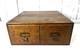 Antique Imperial 2 Drawer Oak Library Card File Index/ Vintage Wooden Recipe Box