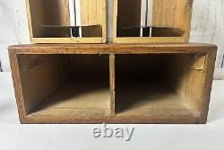 Antique Imperial 2 Drawer Oak Library Card File Index/ Vintage Wooden Recipe Box