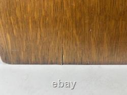 Antique Imperial 2 Drawer Oak Library Card File Index/ Vintage Wooden Recipe Box