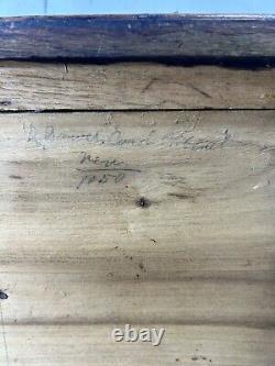 Antique Imperial 2 Drawer Oak Library Card File Index/ Vintage Wooden Recipe Box
