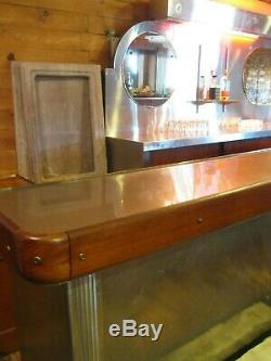 Antique Industrial Age Back Bar