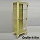 Antique Industrial Metal And Glass Medical Storage Dental Tall Bathroom Cabinet