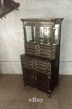 Antique Industrial Steel Bown Aseptic Dental/ Apothecary Cabinet. Best In Show