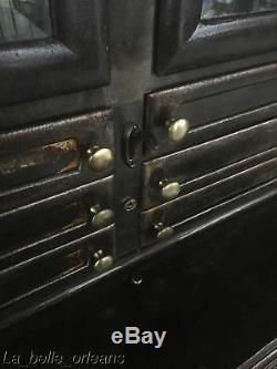 Antique Industrial Steel Bown Aseptic Dental/ Apothecary Cabinet. Best In Show