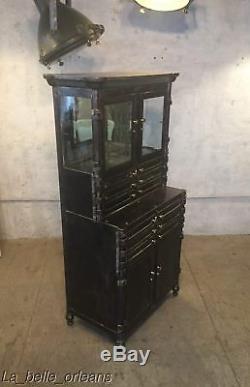 Antique Industrial Steel Bown Aseptic Dental/ Apothecary Cabinet. Best In Show