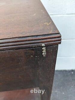 Antique J. K. Rishel Walnut One Drawer Stand Side Table 1948 Stamp Made in PA