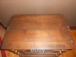 Antique J. P Coates Six Drawer Spool Cabinet
