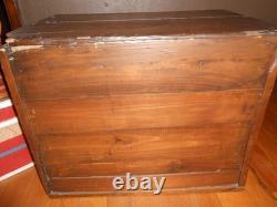 Antique J. P Coates Six Drawer Spool Cabinet