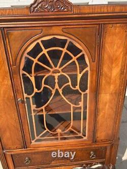 Antique Jacobean Style Cabinet- 1920s