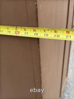 Antique Jelly Milk Cupboard Cabinet 1 Door Primitive Old Paint Cut Out Feet Pa